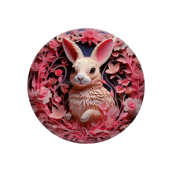 Easter Bunny Wreath Kit | DIY Spring Wreath Supplies, Bunny Ribbon & Sign Bundle - Picture 2 of 5